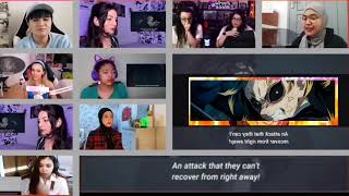 💦Girls React to Sun Halo Dance & Genya Secret 🔥 || Demon Slayer Season 3 Episode 5 Reaction Mashup