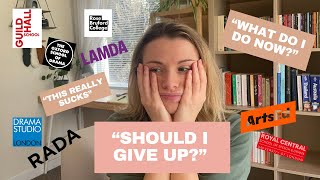 What does getting rejected from drama school ACTUALLY mean?