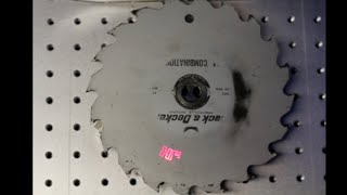 Old used saw blade becomes useful again