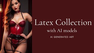 AI Lookbook: AI models in latex. Sensual collection. AI generated art