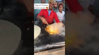 Spicy 🥵 Chinese Dosa on Street | Making Buttery Schezwan Dosa #shorts #dosa #food #short #streetfood