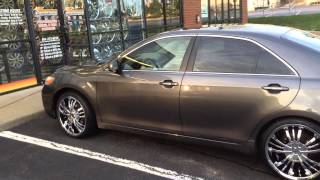 2007 TOYOTA CAMRY ON CHROME 20" PINNACLE P72 WHEELS WITH 245/35/20 LEXANI TIRES AT RIMTYME RICHMOND!