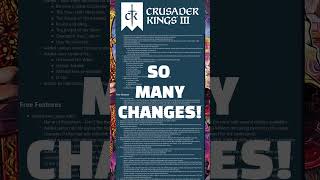 Huge Changes Coming to Crusader Kings 3