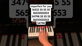 imperfect 4 u // follow my instagram: jessnotes123 #piano #pianotutorial #pianomusic #arianagrande