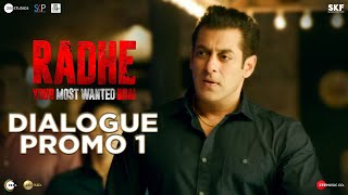 Radhe: Dialogue Promo 1 | Salman Khan | Randeep Hooda | Prabhu Deva | 13th May