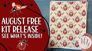 Free August Kit | We are making a tag journal 🐞