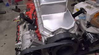 Hellcrate Engine Swap - Stef's Center Sump Oil Pan Install (Part 3)