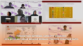 Tingkatkan Internal Capacity Building, KPU Boyolali Gelar Belajar Bersama Penataan Dapil