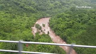 Panval viaduct near Ratnagiri flowing with a turbulent river