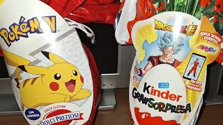 Unboxing #uovadipasqua #Pokemon e #DragonBall #1 #kinder #dolcipreziosi