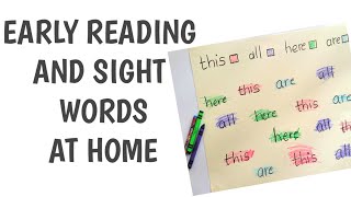 How to practice sight words at home | Early reading activity| sight word practice worksheet