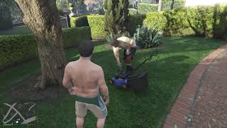 michaels gardener can't start lawnmower (GTA V)