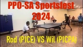 PPO-SA Sportsfest 2024#Rod(PICE) VS Wil(PICPA)#Singles#Pingpong#Table Tennis#Al Khobar KSA