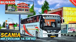 BUSSID MOD || Scania Metrolink 14.5M BUS MOD + Link Download FREE || Bus Simulator Indonesia Bus Mod