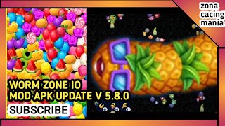 UPDATE‼️ WORM ZONE IO MOD APK V 5.8.0 SKIN PINEPLE #236