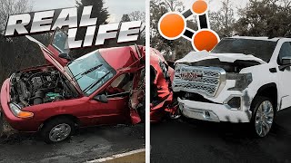 Аварии на реальных событиях в BeamNG.Drive #46