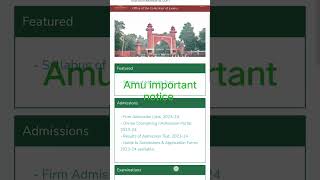 AMU important notice 😮😮😮 counselling schedule Aligarh mission wallah