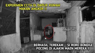 BERHASIL TEREKAM PANTAS GADA YANG MAU UJI NYALI BONEKA POCONG SAJA DI MAININ MEREKA EXPERIMEN CCTV