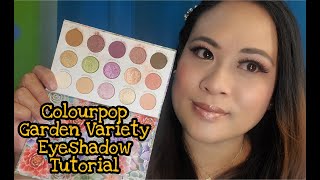 Colourpop Garden Variety Palette| Eyeshadow Tutorial|Swatches| Review| ysay dale