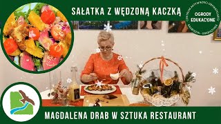 #CAO świąteczna sałatka z wędzonej kaczki w #KrainaŁęgówOdrzańskich #SztukaRestaurant