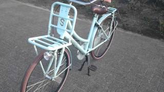 Spirit Cargo Dames Transportfiets 28 inch Mint blauw N3