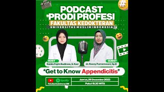 🔴 Live Podcast dengan topik “Get to Know Appendicitis" dr. Reeny Purnamasi, Sp.B