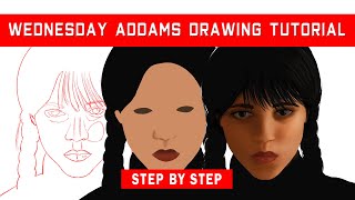 Wednesday Aadams Drawing Tutorial