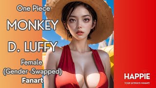 AI Cosplay Monkey D. Luffy Female ver. , One Piece Fanart, AI ART LOOKBOOK , ルフィ,ワンピース Fan Art