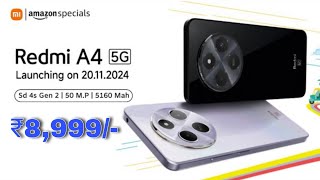 Redmi A4 5G India Official Launch Date | Redmi A4 5G Price in India & Specs🔥| Redmi A4 5G #redmia4