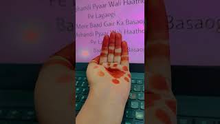 How is my mehandi??#song#mehandipyarvaali