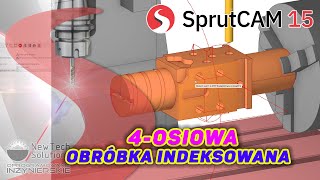 SprutCAM 15 | 4-osiowa obróbka indeksowana | 4-axis indexing machining #4axis #4axiscnc