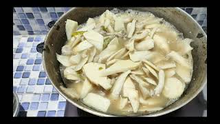 Tripuri Traditional Food \\ Mushroom And Bamboo Shoot Curry \\ Northeast Tripura Agartala India