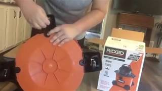 Rigid wet/dry vacuum 6gallon assembly