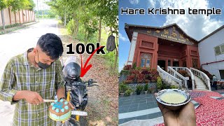 100k Views Special Vlog | Mt15 V2 Ka 2 Month complete | Hare Krishna Temple In North Guwahati