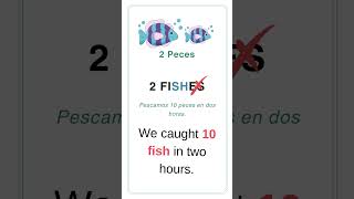 Cuál es el plural para "fish" en inglés #shortsvideo #shorts