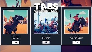 TABS - How to find Raptor, Raptor Rider & Shouter (Location | Totally Accurate Battle Simulator)