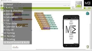 APP inventor #13 Back Pressed & Build