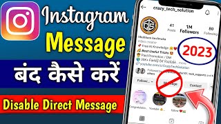 How To Turn Off Direct Messages On Instagram | how to turn on and off Instagram message requests