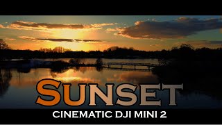 DJi Mini 2: Sunset and Trains - Cinematic 4k