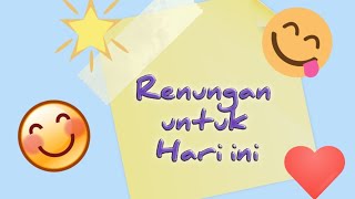 Renungan untuk Hari ini