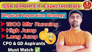 SSC CPO P.E.T Expected Date ? Running Strategy  High Jump l Long Jump l SSC CPO Physical Preparation