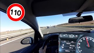 2018 Opel Corsa 1.4i 90cv : consomation à 110 km/h