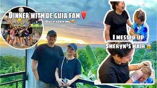 SHERYN'S HAIR GONE WRONG | DINNER WITH DE GUIA FAM | CHISMISAN AT KULITAN | SHERMEL