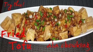 Fried Tofu with Soy Vinegar Dipping Sauce | Ala Chowking Recipe | Super yummy | Try this!