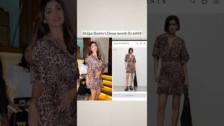 Shilpa Shetty wearing All Saints leopard print dress #shortsfeed