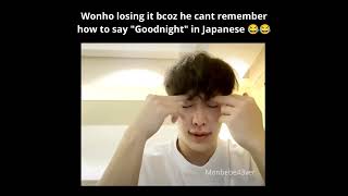 Wonho having a mental breakdown is the cutest yet funniest thing ever 😂😂 #wonho #kpop