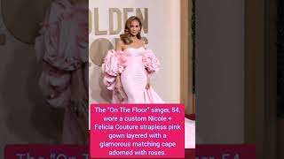 Jennifer Lopez wows in blooming Barbie-pink dress at 2024 Golden Globes #jenniferlopez #lopezff