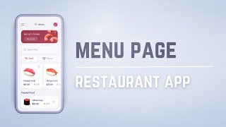 🍣📱 Sushi Restaurant App / MENU PAGE • Flutter Tutorial