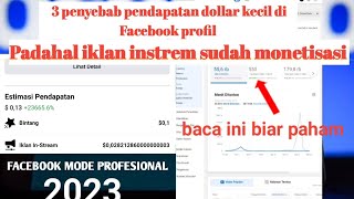 Penyebab pendapatan iklan instream dolar tidak naik dan solusinya seperti apa terbaru 2023