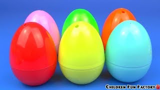 Learn Colors with Surprise Egg Toys Kinder Surprise Fun Learning For Kids